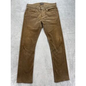 Tom Ford Corduroy Pants Mens Brown Straight Leg Luxury Designer Casual